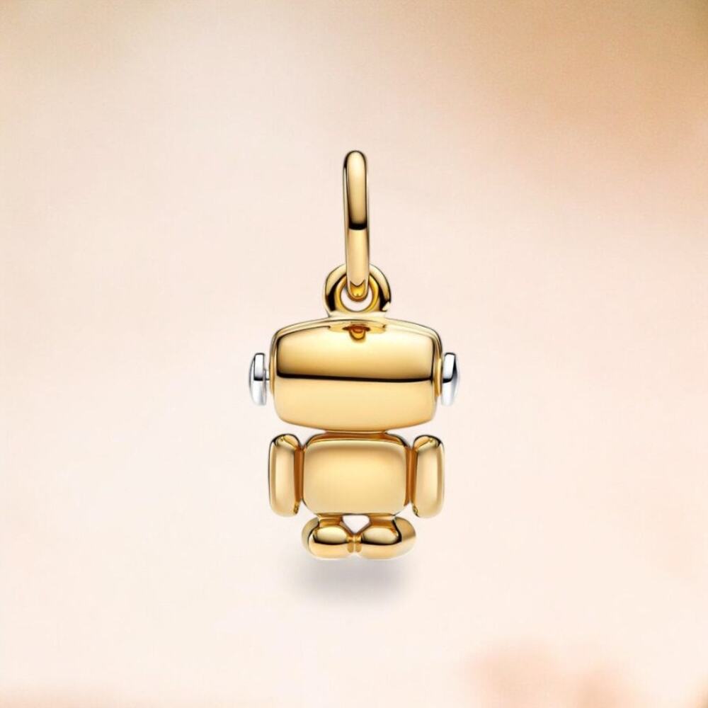 Pandora Spinnable Face Robot Dangle Charm - image 2